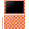 Orange Checkered Galaxy Book 12in Skin