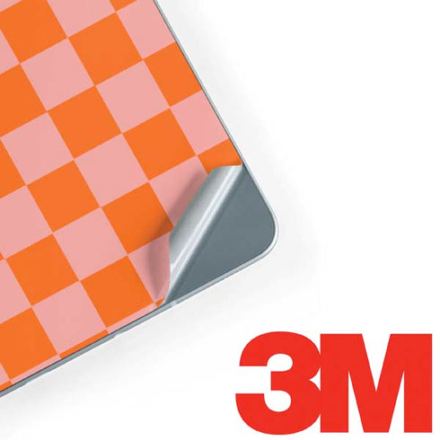 Orange Checkered Galaxy Book 12in Skin
