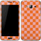 Orange Checkered Galaxy J3 Skin
