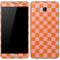 Orange Checkered Galaxy J7 Skin