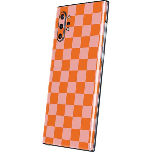 Orange Checkered Galaxy Note 10 Plus Skin