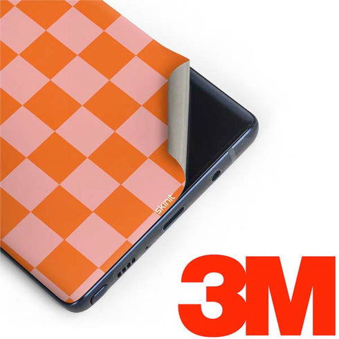 Orange Checkered Galaxy Note 9 Skin