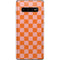 Orange Checkered Galaxy S10 Plus Skin