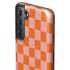 Orange Checkered Galaxy S21 FE Pro Case