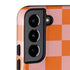 Orange Checkered Galaxy S22 Pro Case