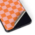 Orange Checkered Galaxy S22 Skin