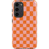 Orange Checkered Galaxy S23 Plus Pro Case