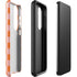 Orange Checkered Galaxy S23 Plus Pro Case
