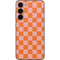 Orange Checkered Galaxy S23 Plus Skin