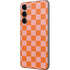 Orange Checkered Galaxy S23 Plus Skin