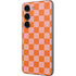 Orange Checkered Galaxy S23 Skin