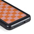 Orange Checkered Galaxy S23 Waterproof Case