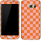 Orange Checkered Galaxy S7 Edge Skin