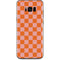 Orange Checkered Galaxy S8 Plus Skin