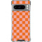 Orange Checkered Google Pixel 8 Pro Clear Case