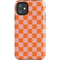 Orange Checkered iPhone 11 Impact Case