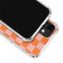 Orange Checkered iPhone 12 Clear Case