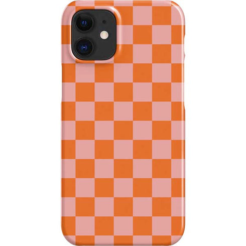 Orange Checkered iPhone 12 Mini Lite Case