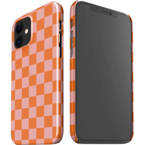 Orange Checkered iPhone 12 Mini Lite Case