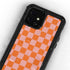 Orange Checkered iPhone 12 Mini Waterproof Case