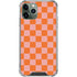 Orange Checkered iPhone 12 Pro Clear Case