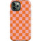 Orange Checkered iPhone 12 Pro Impact Case