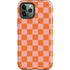 Orange Checkered iPhone 12 Pro Impact Case