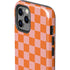 Orange Checkered iPhone 12 Pro Impact Case