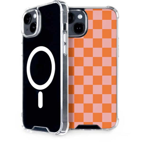 Orange Checkered iPhone 13 MagSafe Case