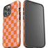 Orange Checkered iPhone 13 Pro Max Impact Case