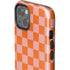 Orange Checkered iPhone 15 Impact Case