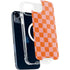 Orange Checkered iPhone 14 Plus MagSafe Case