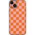 Orange Checkered iPhone 15 Plus Skin