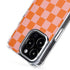 Orange Checkered iPhone 15 Pro MagSafe Case