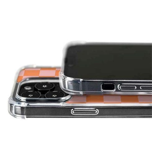 Orange Checkered iPhone 15 Pro Max MagSafe Case