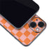 Orange Checkered iPhone 14 Skin