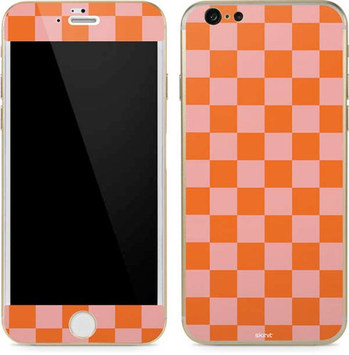 Orange Checkered iPhone 6/6s Skin