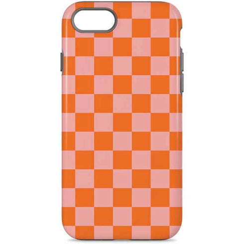 Orange Checkered iPhone 8 Pro Case
