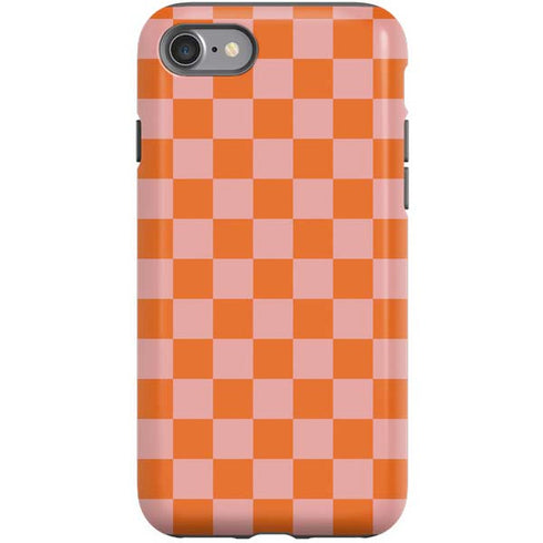 Orange Checkered iPhone SE (2nd & 3rd Gen) Pro Case