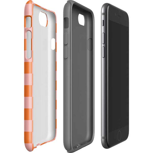 Orange Checkered iPhone SE (2nd & 3rd Gen) Pro Case