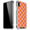 Orange Checkered iPhone XR Clear Case