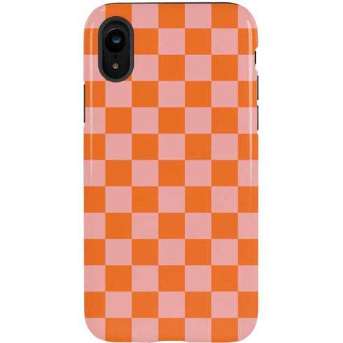Orange Checkered iPhone XR Pro Case
