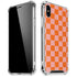 Orange Checkered iPhone XS Max Clear Case