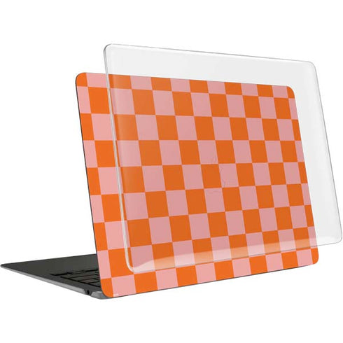 Orange Checkered MacBook Air 13in (2020) Case plus Skin