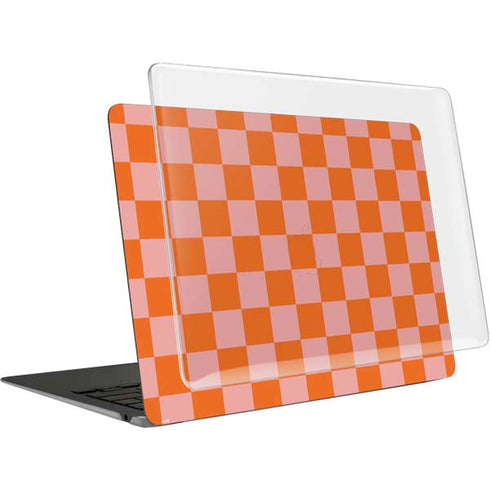 Orange Checkered MacBook Air 13in M1 (2021) Case plus Skin