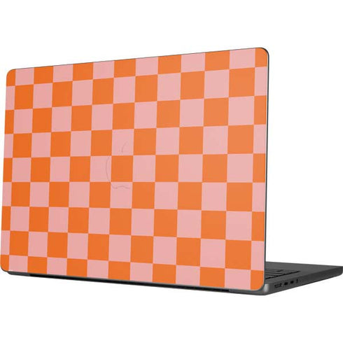 Orange Checkered MacBook Pro 14in (2021-24) Skin
