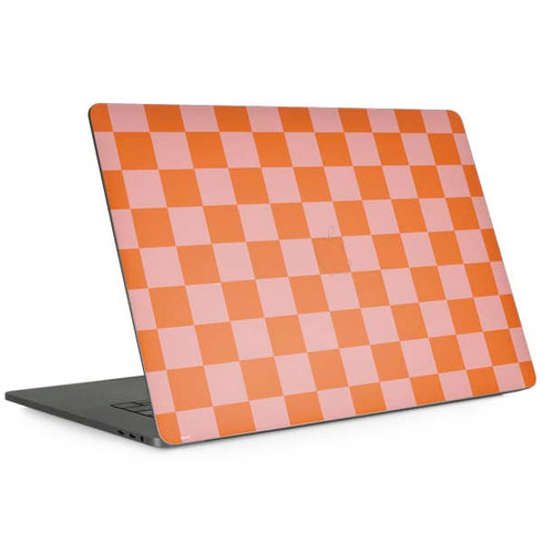 Orange Checkered Apple MacBook Pro 15-inch Skin