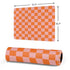 Orange Checkered Gaming Mouse Pad