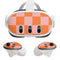 Orange Checkered Meta Quest 3 Skin