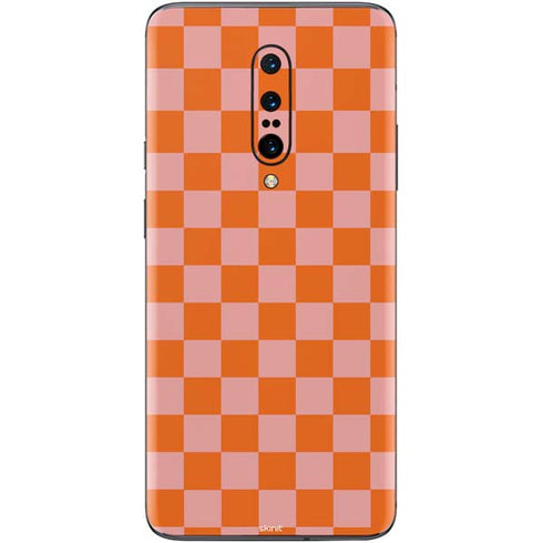 Orange Checkered OnePlus 7 Pro Skin
